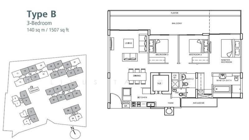 The Peak @ Balmeg, S$ 6,800 (可协商价格) /月, 1,507 sqft, 公寓 - Condominium