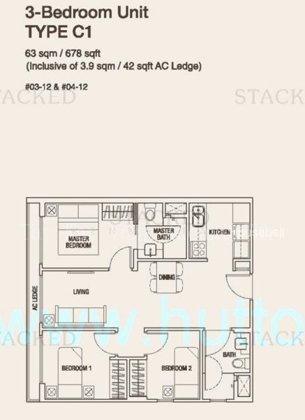 Spazio @ Kovan, S$ 3,500 (最低价格) /月, 678 sqft, 公寓 - Condominium