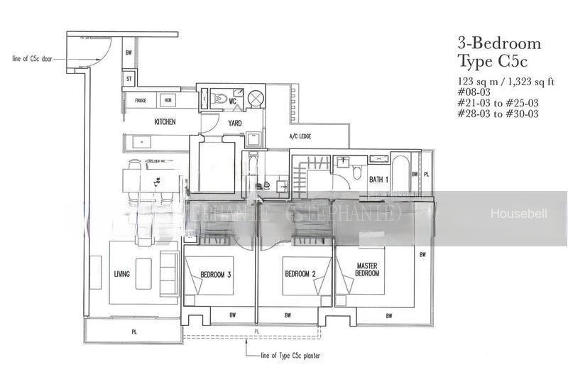 One Devonshire, S$ 4,268,000 (可协商价格), 1,378 sqft, 公寓 - Condominium