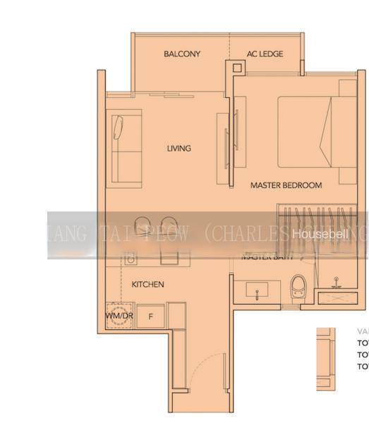 palm isle, S$ 780,000 (Negotiable), 517 sqft, Condos - Condominium