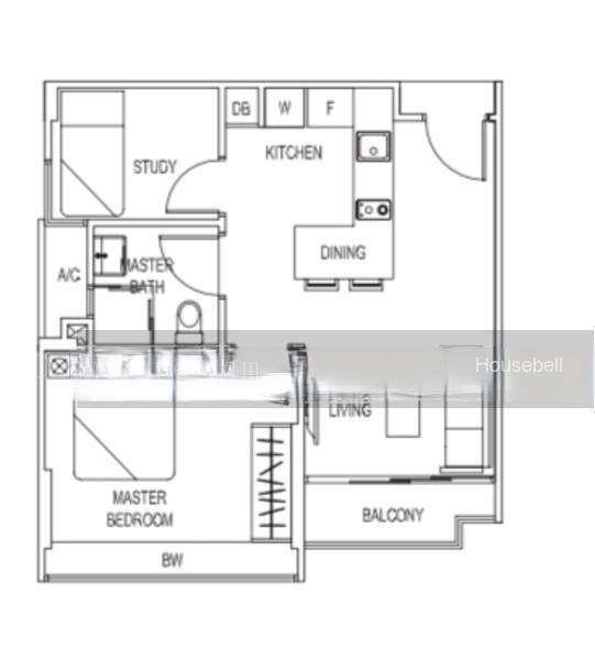 Space @ Kovan, S$ 3,200 (Negotiable) /mo, 549 sqft, Condos - Apartment