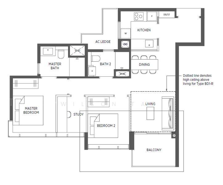Parc Esta, S$ 5,500 /月, 829 sqft, 公寓 - Condominium