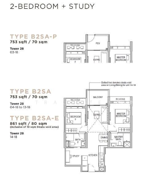 Sceneca Residence, S$ 1,800,000, 753 sqft, Condos - Condominium