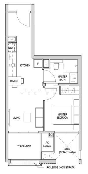 Mayfair Modern, S$ 1,080,000 (Starting From), 517 sqft, Condos - Condominium