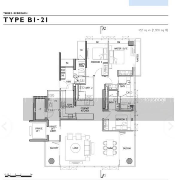 Gramercy Park, S$ 15,800 (Negotiable) /mo, 1,959 sqft, Condos - Condominium