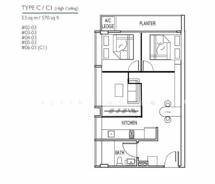 Studios @ Marne, S$ 970,000 (Negotiable), 570 sqft, Condos - Apartment