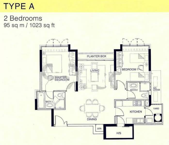 Butterworth 8, S$ 4,550 (可协商价格) /月, 1,023 sqft, 公寓 - Condominium