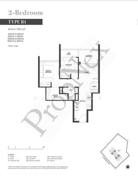 Pullman Residences, S$ 2,200,000 (最低价格), 667 sqft, 公寓 - Condominium