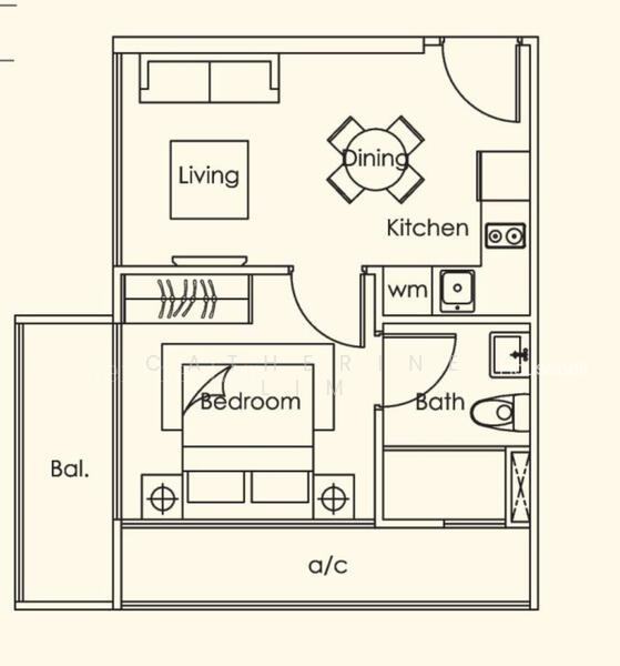 Loft @ Stevens, S$ 3,300 /mo, 421 sqft, Condos - Condominium