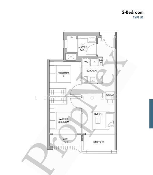 The Tre Ver, S$ 4,100 /mo, 614 sqft, Condos - Condominium