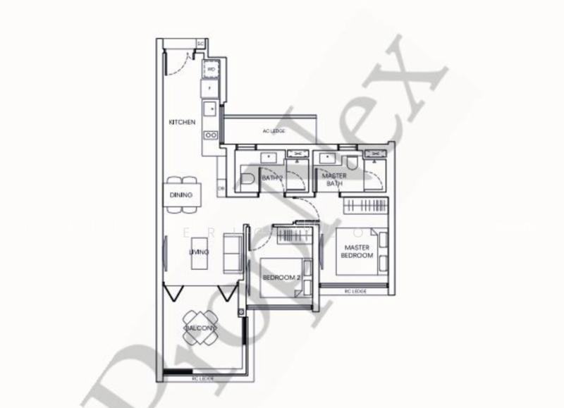 One Holland Village Residences, S$ 2,299,999 (Starting From), 797 sqft, Condos - Condominium