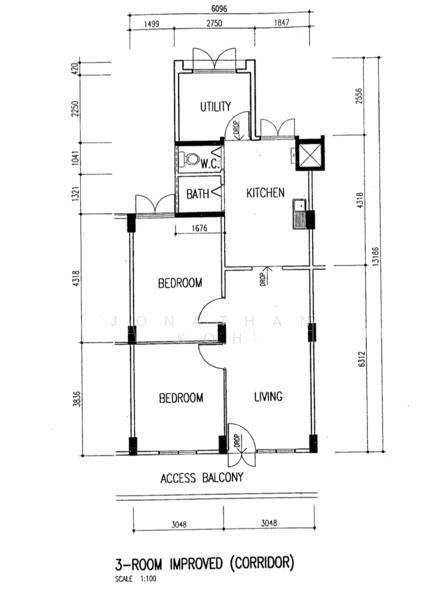 19 Eunos Crescent, S$ 399,999, 700 sqft, 组屋 - 3 I
