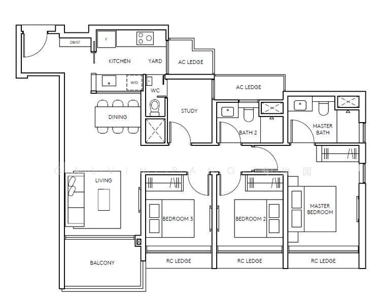 AMO Residence, S$ 2,750,000, 1,044 sqft, 公寓 - Condominium