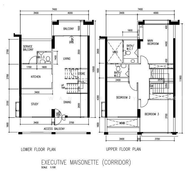 577 Hougang Avenue 4, S$ 1,000,000 (最低价格), 1,507 sqft, 组屋 - Executive Maisonette