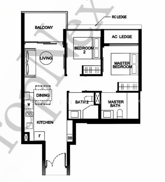 Kingsford Waterbay, S$ 1,050,000 (Starting From), 689 sqft, Condos - Condominium