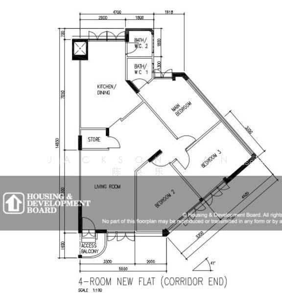 328 Hougang Avenue 5, S$ 540,000 (Negotiable), 1,033 sqft, HDB - 4 NG