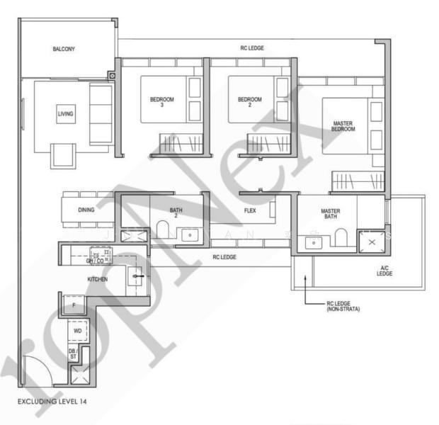 Lentor Modern, S$ 2,680,000, 990 sqft, Condos - Condominium