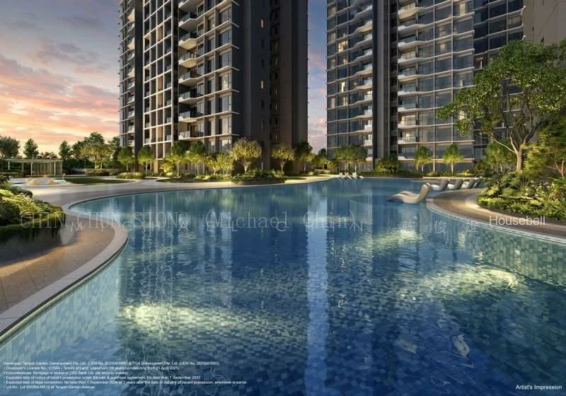Tengah Garden Residences, S$ 2,706,000, 1,249 sqft, 公寓 - Condominium