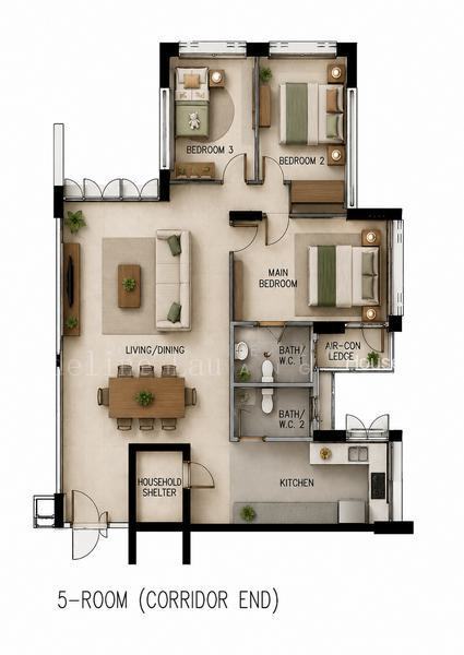 631 Jurong West Street 65, S$ 598,000 (Negotiable), 1,184 sqft, HDB - 5 I