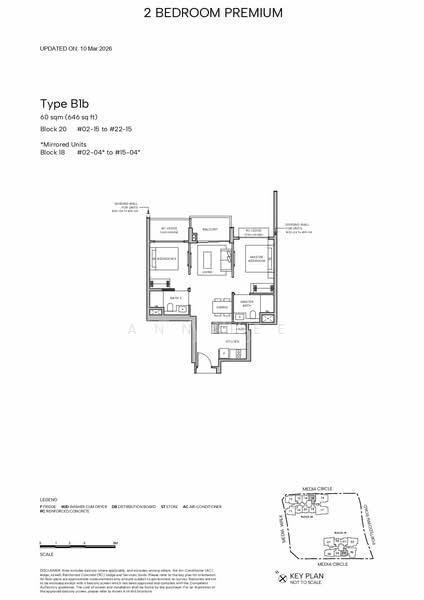 Hudson Place Residences, S$ 1,399,000, 646 sqft, 公寓 - Apartment