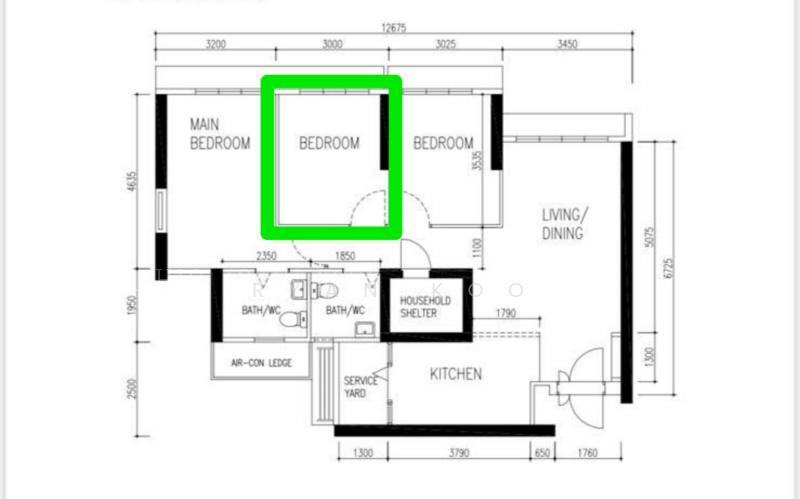 115A Jalan Ayer, S$ 2,000 (可协商价格) /月, 100 sqft, 组屋 - 4 A