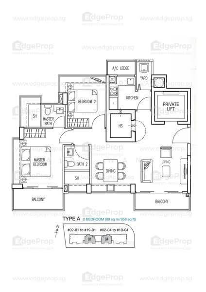 Esta Ruby, S$ 1,835,000, 958 sqft, Condos - Condominium