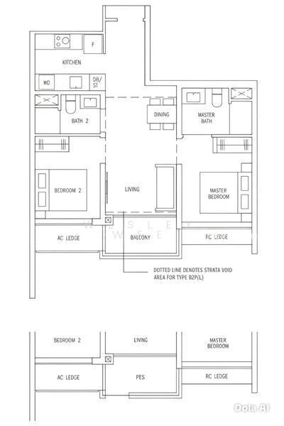 The Botany at Dairy Farm, S$ 1,500,000 (最低价格), 678 sqft, 公寓 - Condominium
