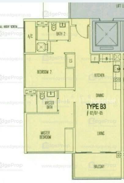 Eight Courtyards, S$ 3,500 /月, 861 sqft, 公寓 - Condominium