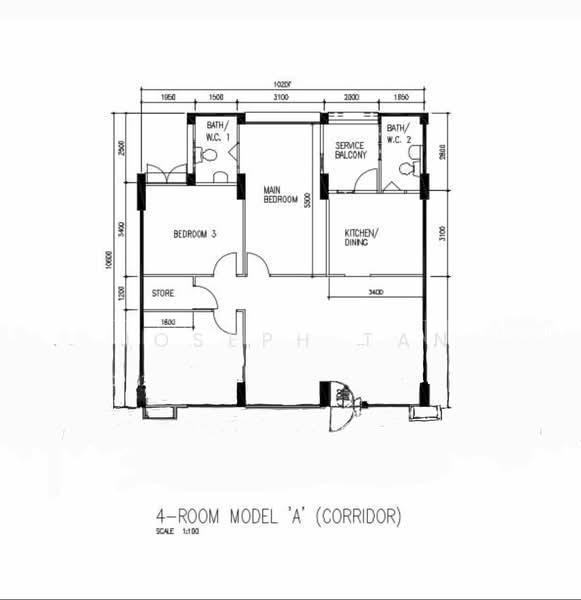 701 Woodlands Drive 40, S$ 520,000 (可协商价格), 1,097 sqft, 组屋 - 4 A