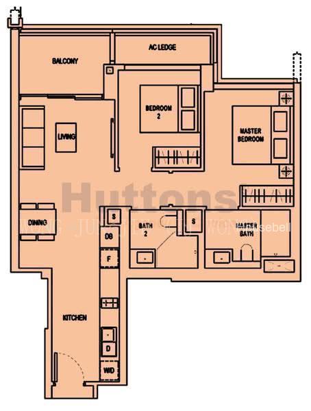 JadeScape, S$ 1,750,000 (可协商价格), 764 sqft, 公寓 - Condominium
