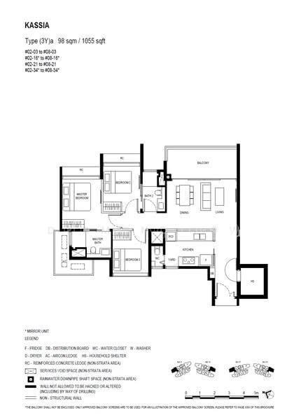 Kassia, S$ 2,152,000, 1,055 sqft, 公寓 - Condominium