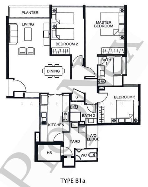 Varsity Park Condominium, S$ 2,200,000 (最低价格), 1,292 sqft, 公寓 - Condominium