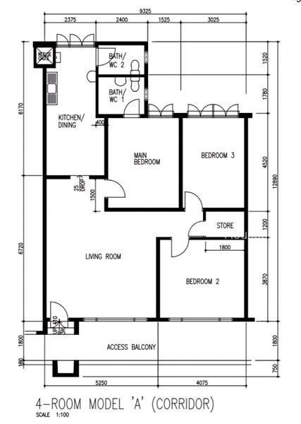 Common Room (HDB) for Rent in  158 Woodlands Street 13, S$ 800 /mo, 139 sqft, HDB - Unknown