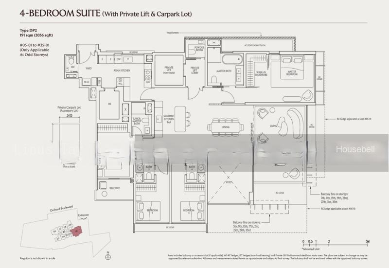 UPPERHOUSE at Orchard Boulevard, S$ 7,054,000 (Starting From), 2,056 sqft, Condos - Condominium