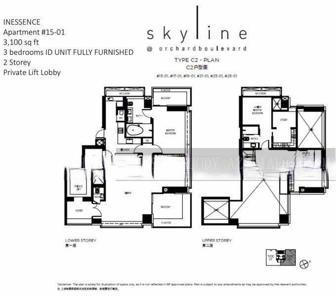 Skyline @ Orchard Boulevard, S$ 14,749,000, 3,100 sqft, Condos - Condominium