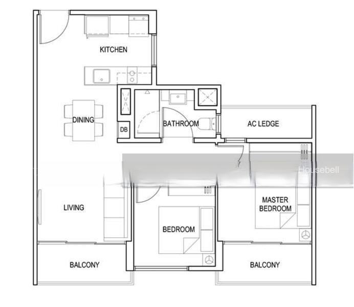 Singa Hills, S$ 1,200,000 (Negotiable), 667 sqft, Condos - Apartment