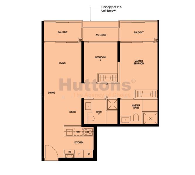 Daintree Residence, S$ 1,600,000 (最低价格), 786 sqft, 公寓 - Condominium