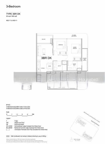 One Marina Gardens, S$ 2,674,700 (最低价格), 969 sqft, 公寓 - Condominium