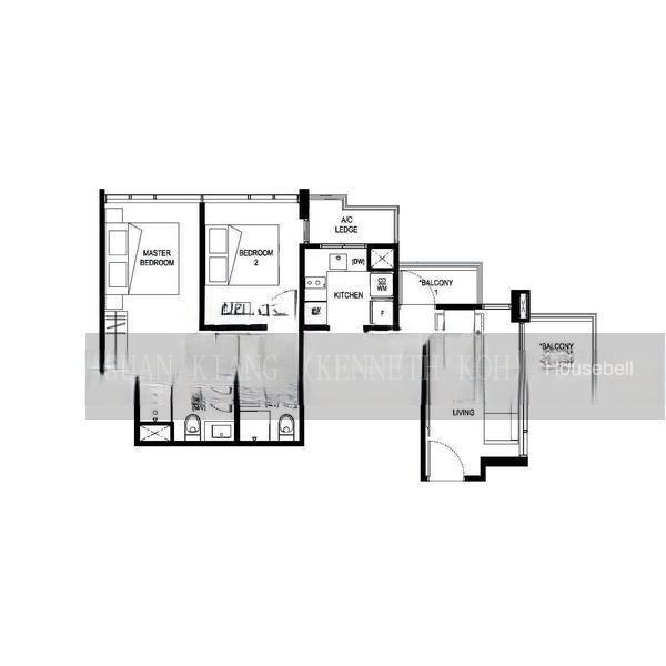 La Mariposa, S$ 1,558,000 (Starting From), 689 sqft, Condos - Apartment