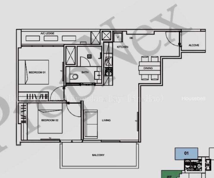 6 Derbyshire, S$ 4,999 (Negotiable) /mo, 829 sqft, Condos - Condominium