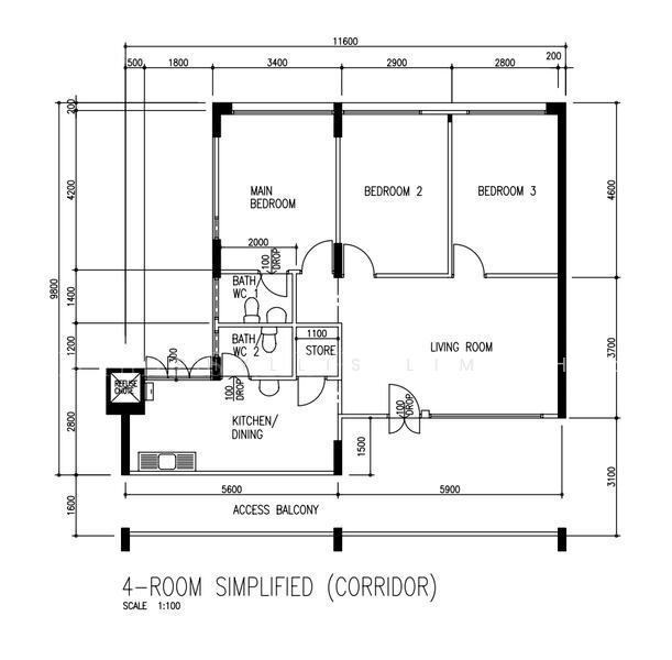 795 Yishun Ring Road, S$ 568,000 (可协商价格), 904 sqft, 组屋 - 4 S