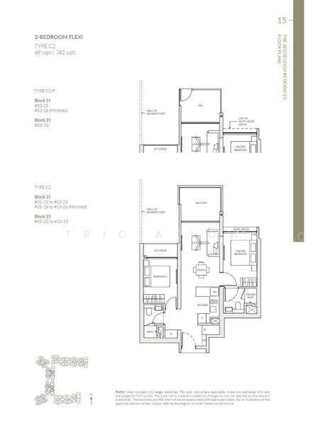 The Woodleigh Residences, S$ 1,760,000, 743 sqft, Condos - Condominium