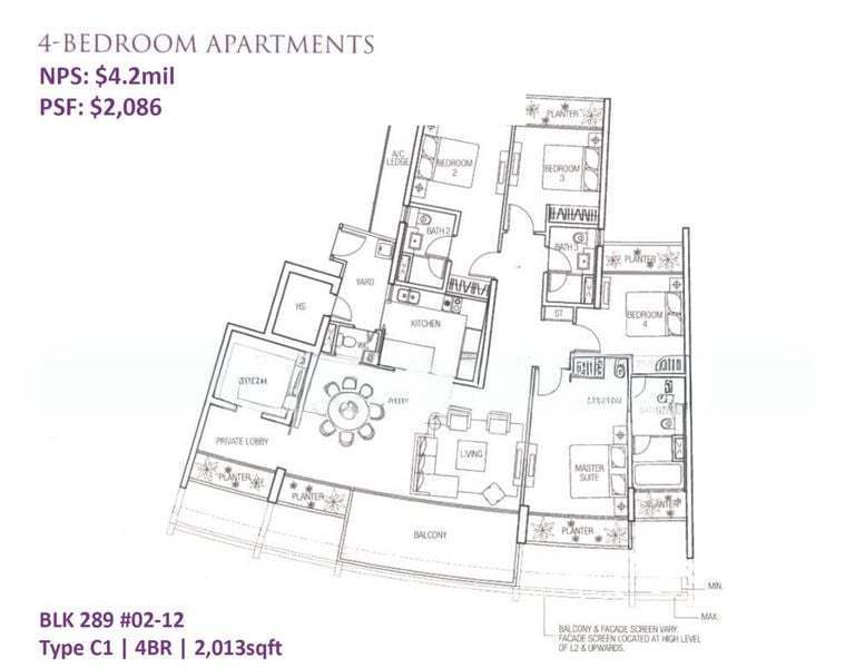 4 Bed Condo for Sale in  The Oceanfront @ Sentosa Cove, S$ 4,200,000, 2,013 sqft, Condos - Condominium