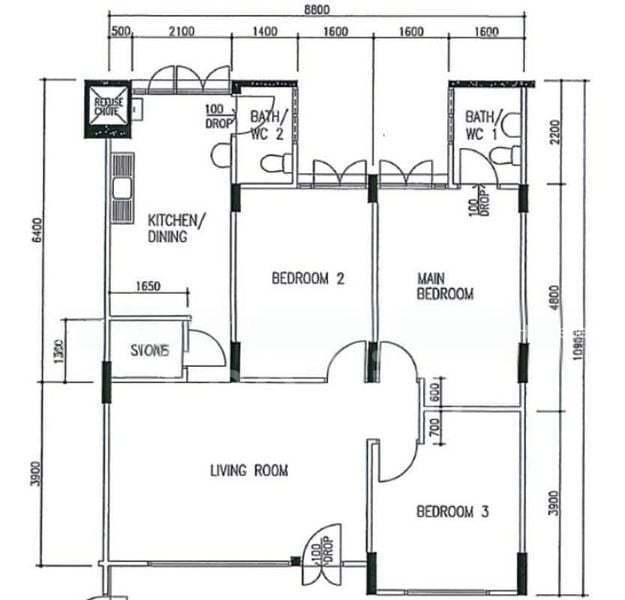644 Yishun Street 61, S$ 500,000, 893 sqft, HDB - 4 S