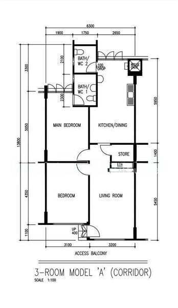630 Yishun Street 61, S$ 440,000, 785 sqft, 组屋 - 3 A