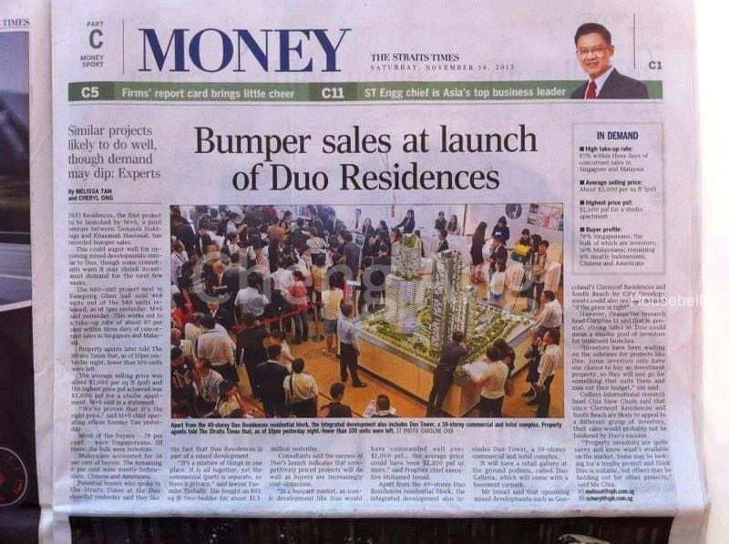 DUO Residences, S$ 5,250,000, 1,722 sqft, Condos - Apartment
