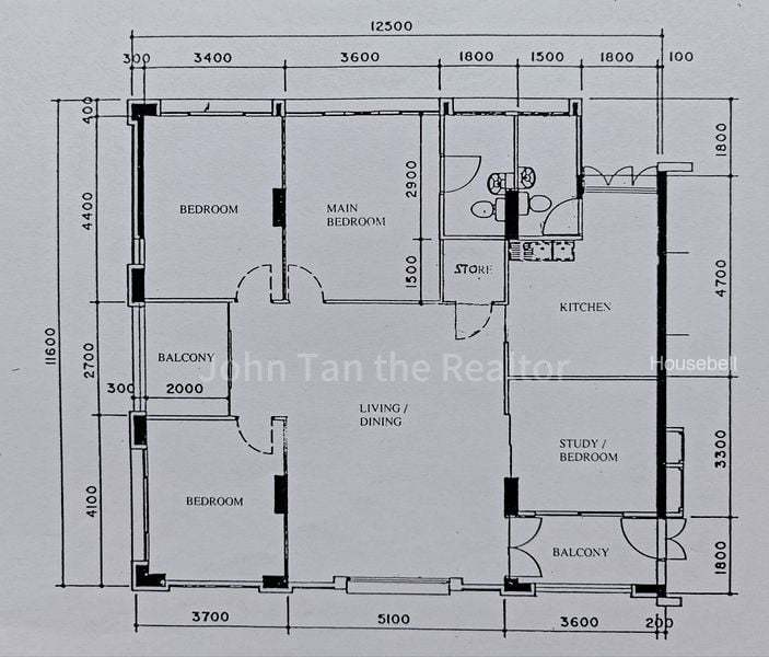 345 Choa Chu Kang Loop, S$ 768,000, 1,432 sqft, 组屋 - 5 A
