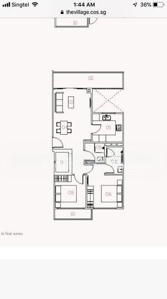 Village @ Pasir Panjang, S$ 4,200 /mo, 840 sqft, Condos - Condominium