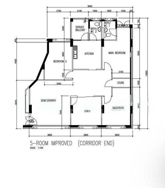 321 Tampines Street 33, S$ 670,000, 1,367 sqft, HDB - 5 I