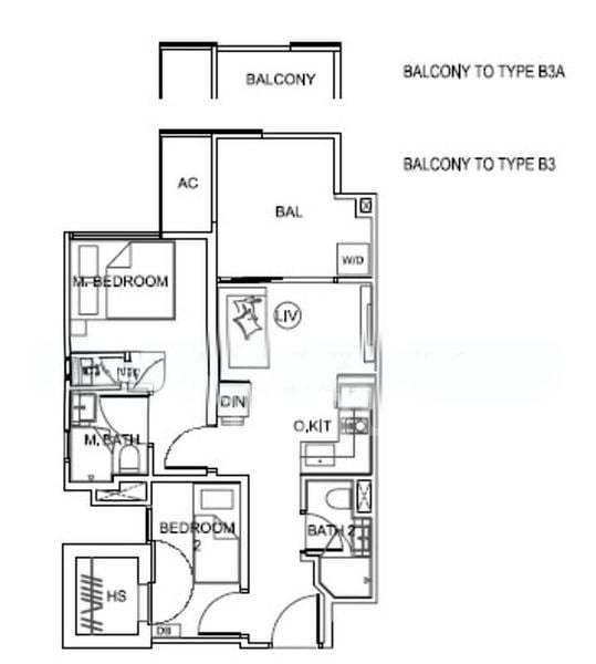 Uptown @ Farrer, S$ 3,800 /月, 538 sqft, 公寓 - Condominium